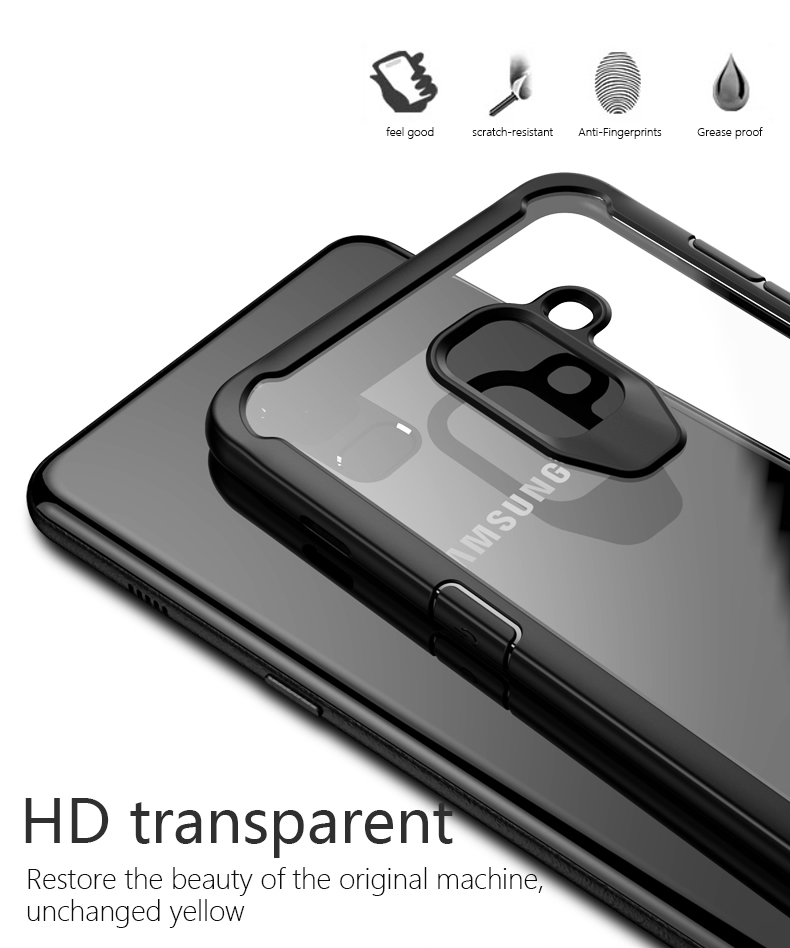 Bakeey-Airbag-Acrylic-Transparent-TPU-Case-for-Samsung-Galaxy-A8-2018-1270850